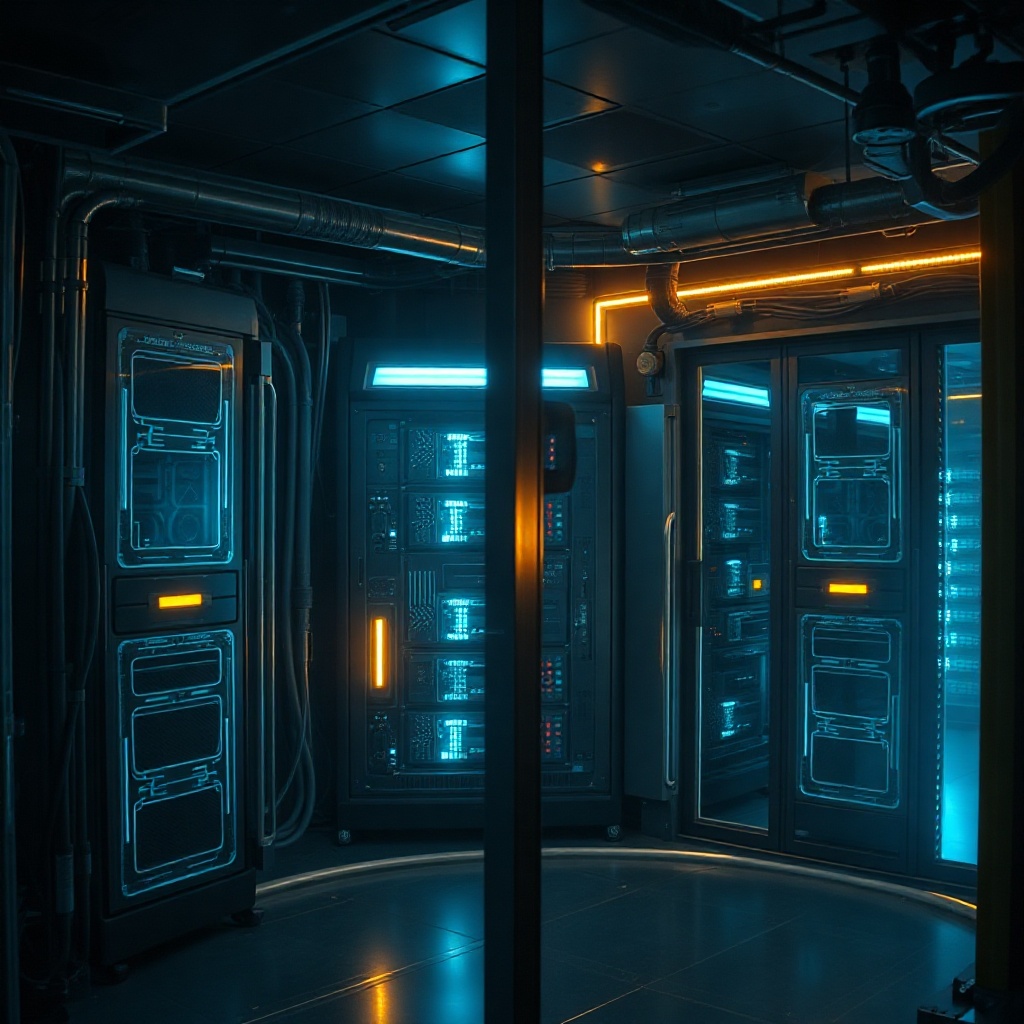 AI infrastructure crisis scene