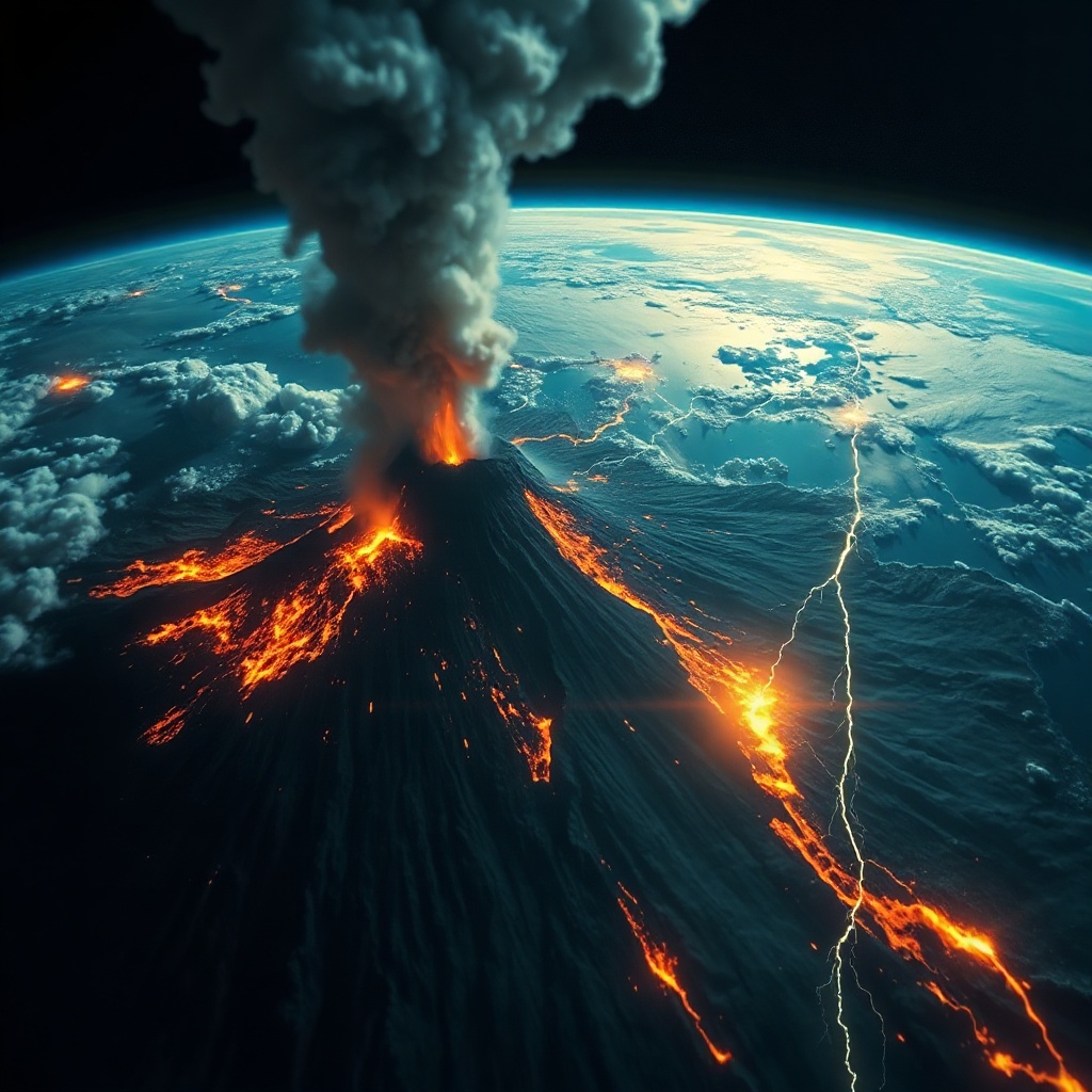 Climate and volcanic threat composite